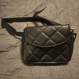 3 For $15 Sale! Black Quilted Women's Belt Bag